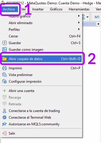 MT5 Data Folder