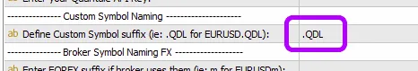 Entering Suffix in EA